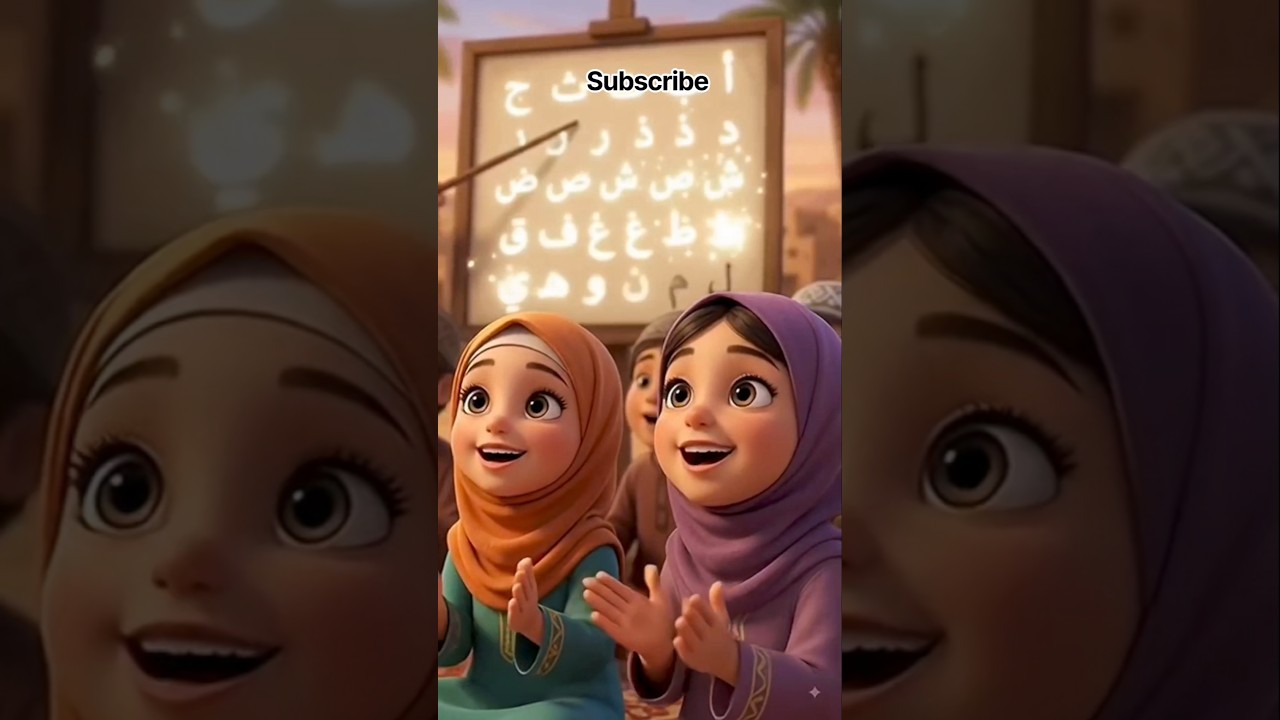 ✨ Alif Baa Taa Saa ❤️ Arabic Alphabet for Kids | Cute Islamic Learning #Shorts #alif #IslamicKids