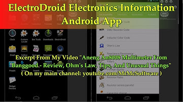 ElectroDroid Electronics Information Android App