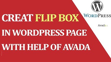 How can we create FLIP BOX in Avada theme ?