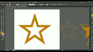 Speed Art / How to design a golden STAR Icon with adobe illustrator