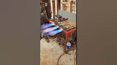 3 Burner propane forge