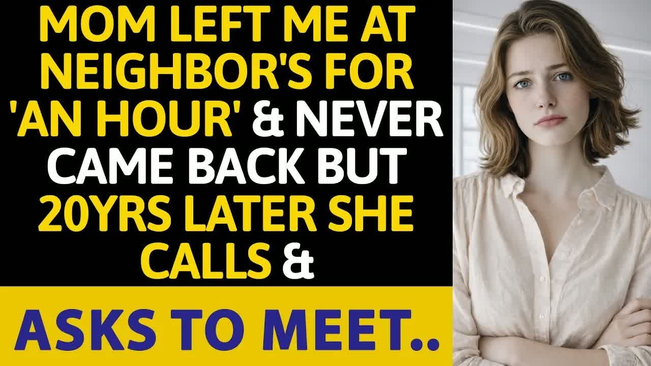 Mom Left Me At Neighbor's For 'An Hour' & Never Came Back But 20Yrs Later She Calls & Asks To Meet