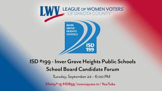 League of Women Voters ISD 199 School Board Candidate Forum | September 22, 2026