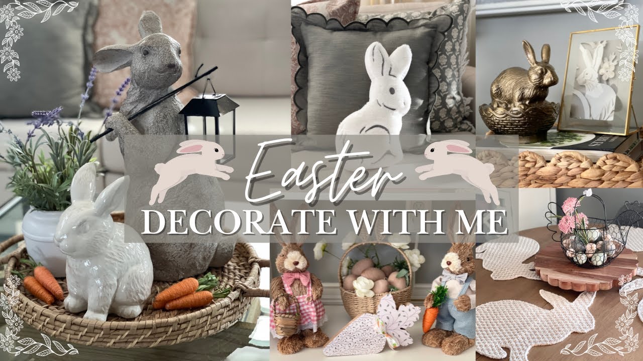 EASTER DECORATE WITH ME 2025│EASTER & SPRING DECORATING IDEAS│SPRING ...