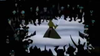 Samurai Jack fighting Zombies