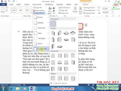 Video Học Word 2013 | Bài 11 - Hướng dẫn chèn Autoshape... - YouTube