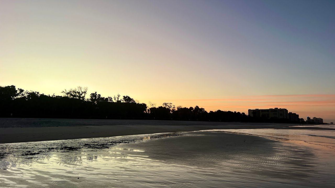 Tuesday Morning’s First Light at the Beach in North Naples, FL (01/23/24)