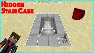 Mcpe Redstone Turorial: 2 Wide Hidden Staircase (Secret Entrance)