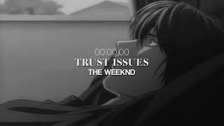 Trust Issues-The Weeknd edit audio Resimi