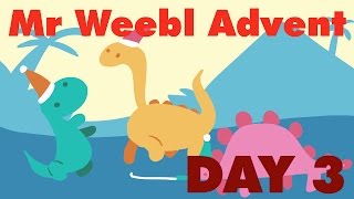 Christmas Dinosaurs : Advent Calendar Day 3 : 2014