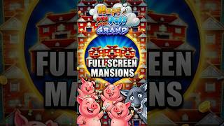 FULL SCREEN of MANSIONS Huff n Puff Grand JACKPOT #slots #casino #gambling #huffnpuff #jackpot