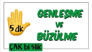 5 dk'da Genleşme ve Büzülme | Çak Bi 5lik Resimi