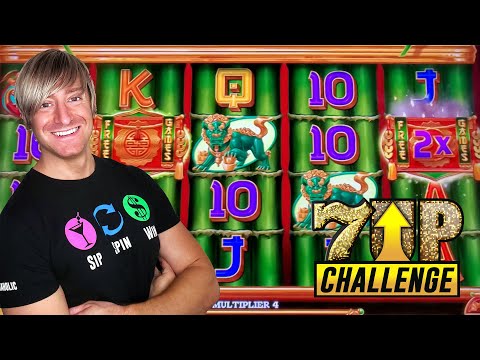 $210 Slot Play on Dragon Link + 7UP Challenge!