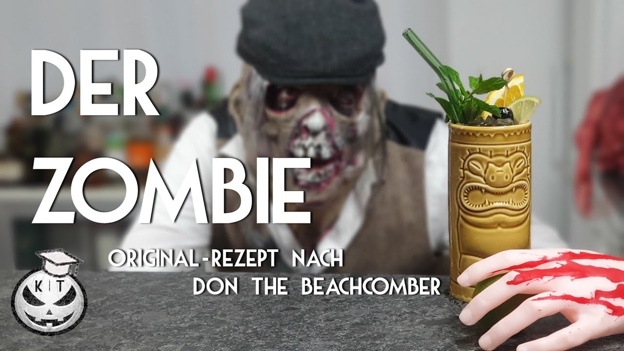 Zombie Cocktail nach dem Originalrezept von Don The Beachcomber (1934) - Halloween Cocktail II