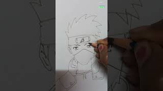 Easy Kakashi Hatake Drawing Tutorial 🔥 | Step by Step Anime Sketch #quickdrawing