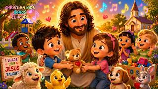 Fun Christian Songs For Kids | I Share Like Jesus Taught #biblesongs #kidsworship