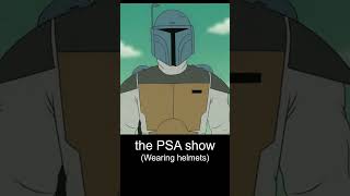 Boba Fett (or is it the Mandalorian?) answers Skeletor on helmets #psa #themandalorianandgrogu
