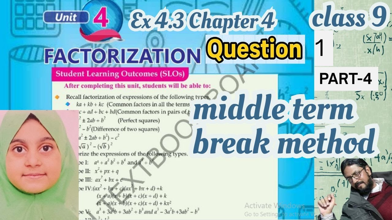 Ex 4.3 Question 1 Part IV | Chapter 4 Factorization | Class 9 Maths ...