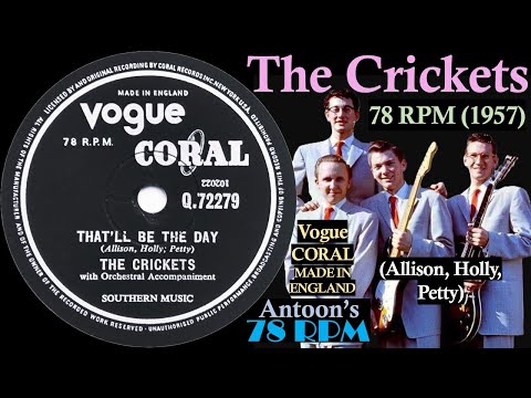 The Crickets | That'll Be The Day | Vogue Coral 78 rpm | 1957 England