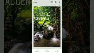 Tutorial Editing : Waterfall Photo using Snapseed screenshot 4