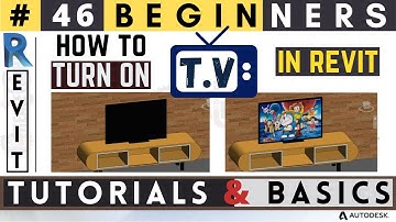 #46 Beginners / How to Turn T.V ON in Revit / Decal / Revit Tutorials & Basics / #revit #createghar