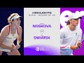 Linda Noskova vs. Iga Swiatek | 2025 Doha Round of 16 | WTA Match Highlights