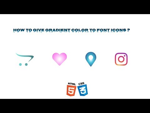 How to give Gradient color to Fonts (Text or Icon) in HTML & CSS || UI Dev