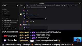 🎹 1‑Hour Sample Flip Challenge 🔥#linxradio #music #hiphop #musicproducer #beatmaker #flstudio