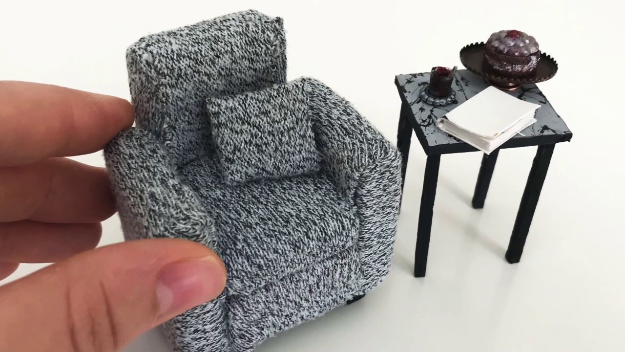Minyatür Koltuk Yapımı | Kendin Yap | DIY Miniature Armchair for Barbie | DIY