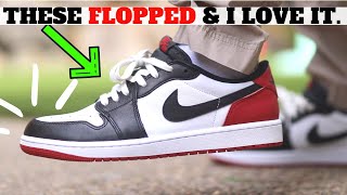 These FLOPPED & I LOVE IT!  Air Jordan 1 Low OG BLACK TOE