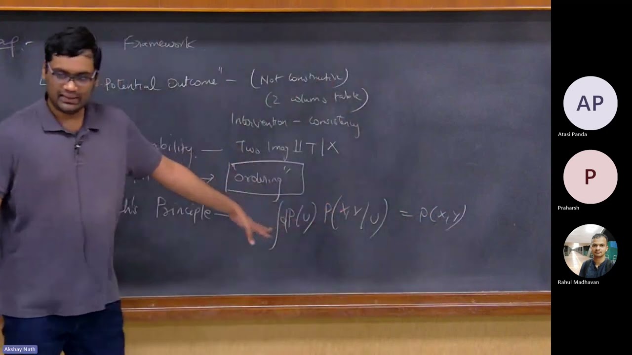 Sixth Part of Lecture Series on Causality by Dr. Karthikeyan Shanmugam