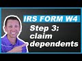 IRS Form W4 adding dependents mistake