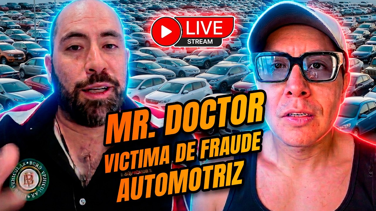 Mr Doctor victima de faude automotriz en vivo para hablar del tema!