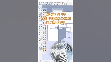 Real Facade Rebuilt in SketchUp | Plugin #architecture #art #shorts #sketchup #3dmodeling