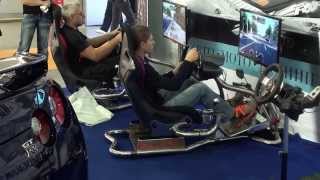 Driving Simulator Vision Racer With Thrustmaster T500Rs And Th8Rs On Moscow Automobile Salon 2012