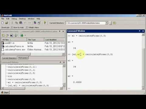 Conversations on Matlab - Chapter 1 - Creating functions in Matlab 2/2