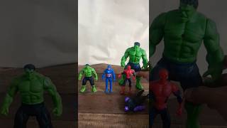 Thanos, Spiderman, Captain America, Hulk #shorts #spiderman