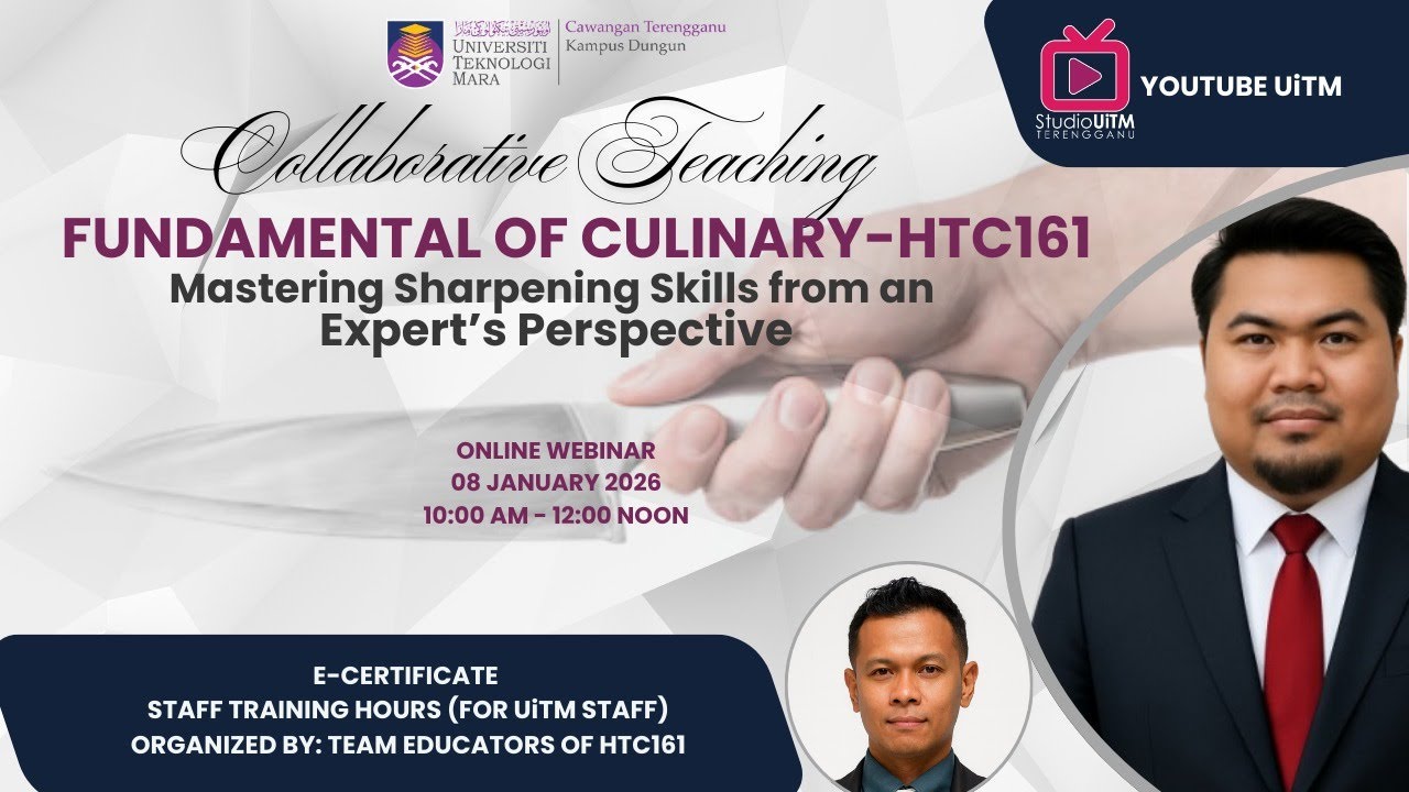 COLLABORATIVE TEACHING: HTC161 - MASTERING SHARPENING SKILLS FROM AN EXPERT'S PERSPECTIVE.