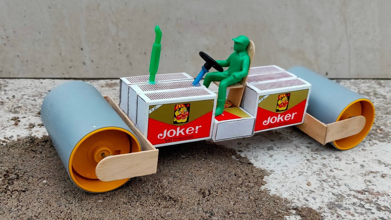  Mini Road Roller Toy | Satisfying Construction Toy Video 🛣️