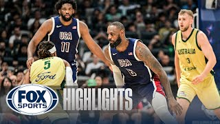 Thumbnail for Australia vs. United States Highlights | USA Basketball Showcase