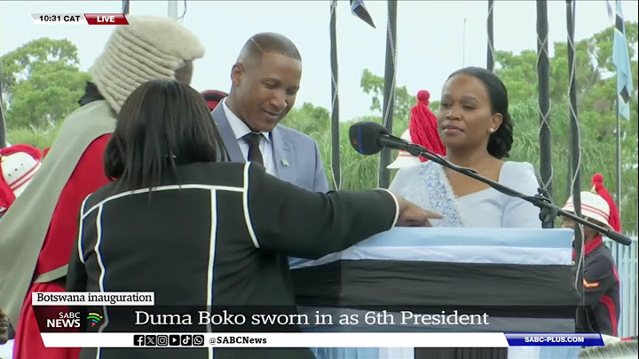 Botswana Inauguration | President Duma Gideon Boko sworn is as 6th leader