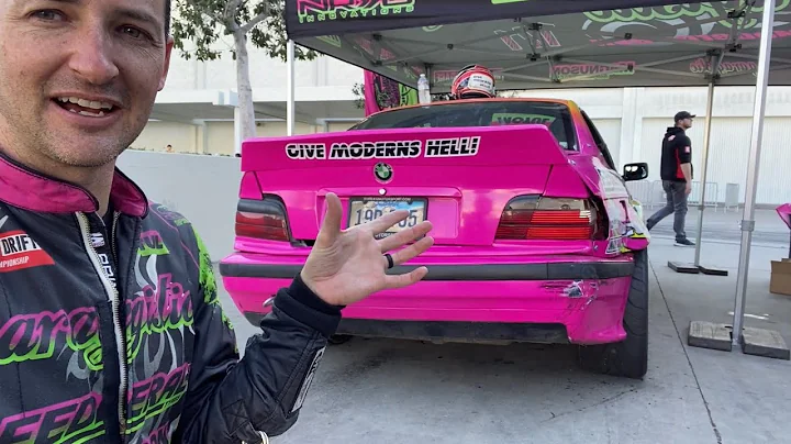 Last day of la auto show.  Sally hit the wall.