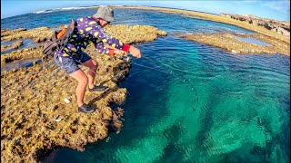 Fishing  Reef Holes on Remote Australian coast