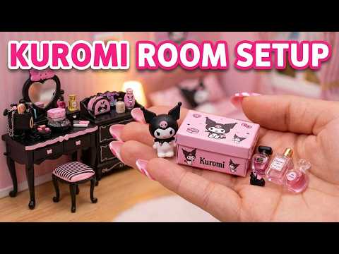 Miniature Kuromi bedroom setup ASMR | Re-ment satisfying assembly ✨ thumbnail