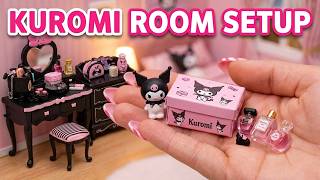 Miniature Kuromi bedroom setup ASMR | Re-ment satisfying assembly ✨