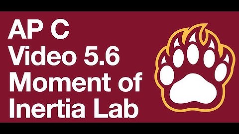 AP Video 5.6 - Moment of Inertia Lab Set-Up