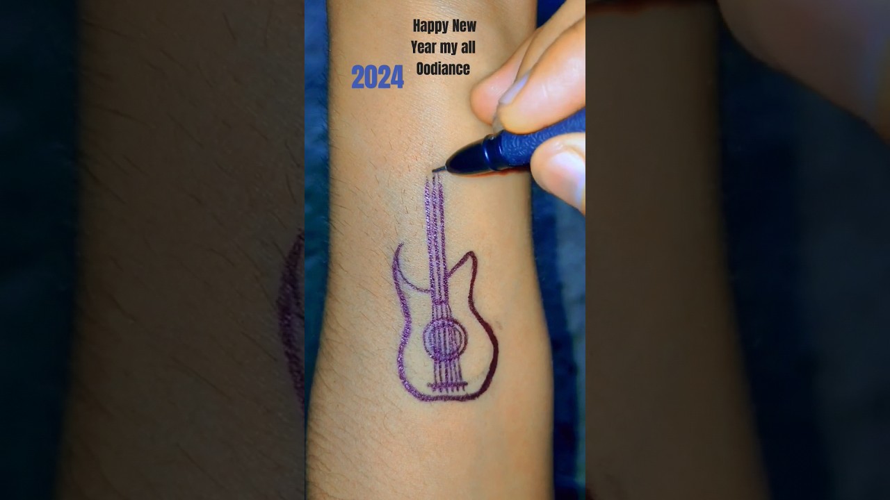 easy guitar tattoo 🎸 🆕 2024  