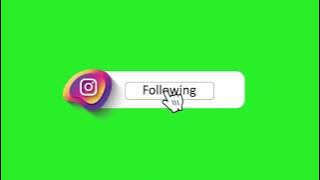 Instagram follow green screen with sound for videos | instagram green screen overlay