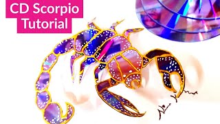 Amazing Waste CD Hacks !| DIY Waste CD Scorpio Tutorial #CDcraftideas#cdrecycling #nimakiran