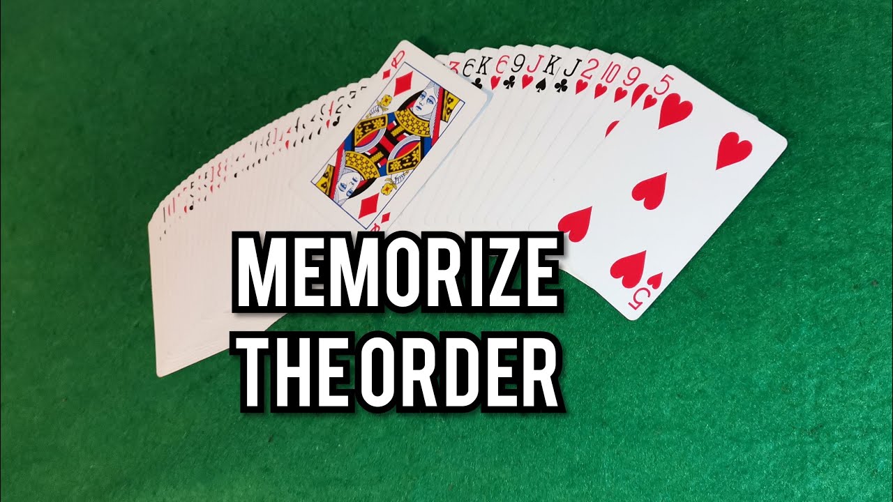 Learn the photographic memory card trick. YouTube